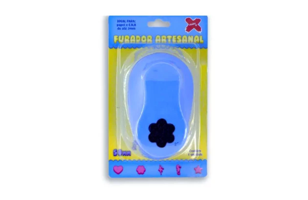 PERFURADOR PAPEL E EVA 50MM FLOR 6 PÉTALAS 12033 MAKE+