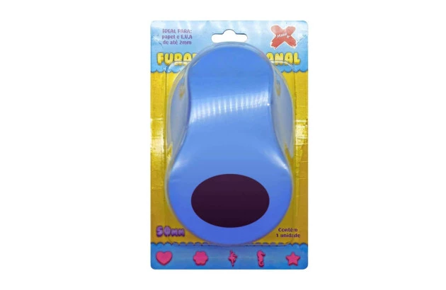 PERFURADOR PAPEL E EVA 50MM OVAL 12054 MAKE+