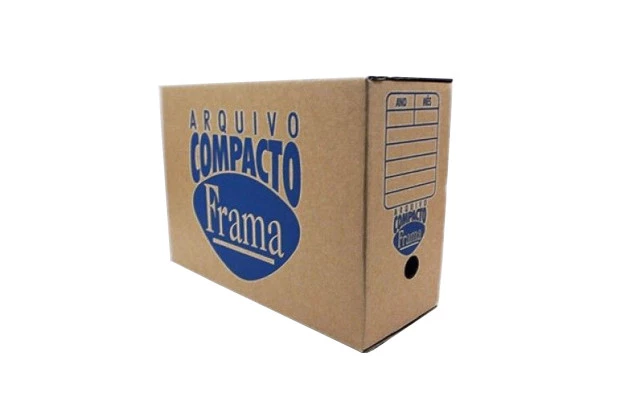 ARQUIVO MORTO OFÍCIO PAPELÃO KRAFT - GRAMATURA 375G/M² 35X13,5X25CM - UNIDADE | FRAMA 473-163