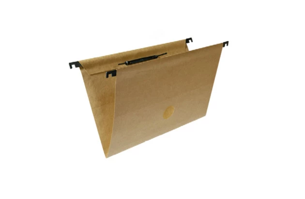 PASTA SUSPENSA KRAFT PAPEL CARTÃO 160G/M² COM GRAMPO PLÁSTICO 230X360MM - UNIDADE | FRAMA