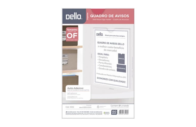 QUADRO DE AVISOS OFÍCIO MULTIUSO 0532H DELLO