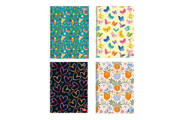 CADERNO CAPA DURA UNIVERSITÁRIO 1 MATÉRIA  80F PEPPER FEMININO TILIBRA