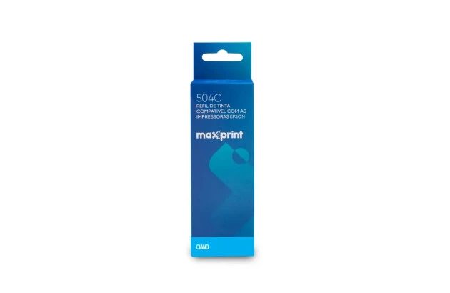 REFIL DE TINTA EPSON COMPATIVEL T504C 70ML AZUL EPS CIANO - MAXXPRINT 6116829