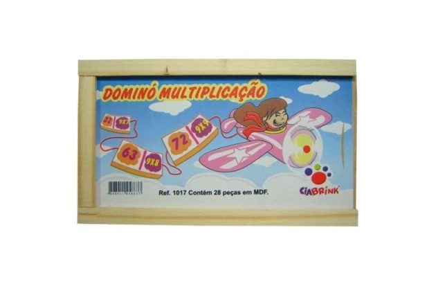 BRINQUEDO DOMINO MULTIPLICACAO CIA BRINK