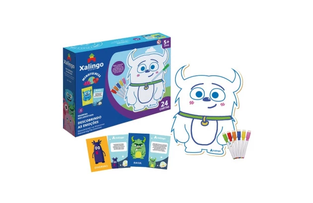JOGO EDUCATIVO QUADRO PARA COLORIR DESCOBRINDO AS EMOÇÕES XALINGO - MINDFULNESS