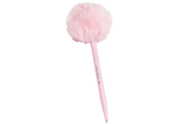 CANETA ESFEROGRÁFICA 1.0 POMPOM ROSA PINK VIBES - TINTA PRETA - LEOARTE 97913