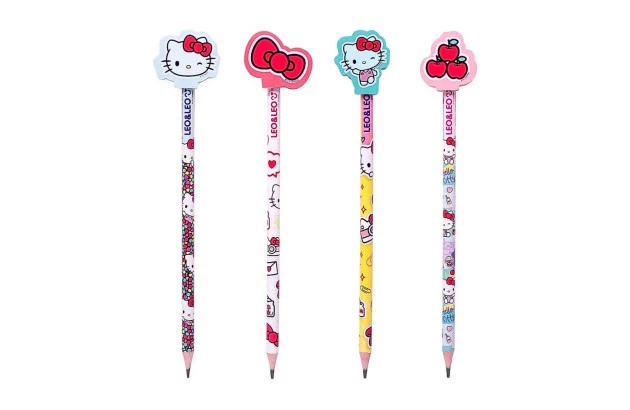 LAPIS HB COM BORRACHA HELLO KITTY SORTIDO LEO&LEO - 71626