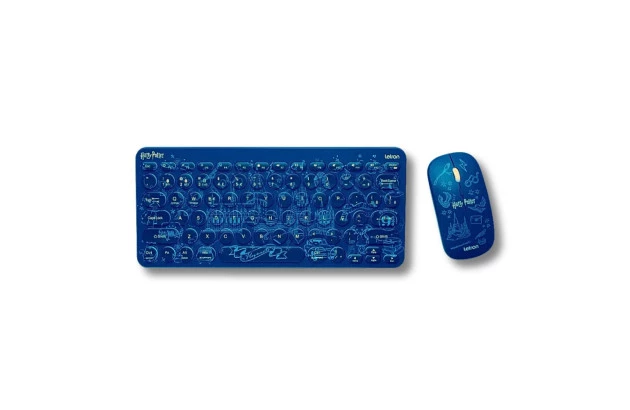 TECLADO E MOUSE WIRELESS E BLUETOOTH HARRY POTTER 78 TECLAS | 1200 DPI | SEM FIO LETRON 74692