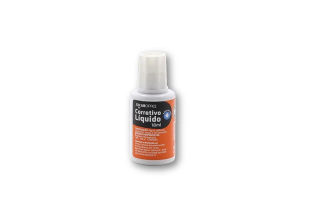 CORRETIVO LÍQUIDO 18ML BASE DE AGUA JOCAR OFFICE
