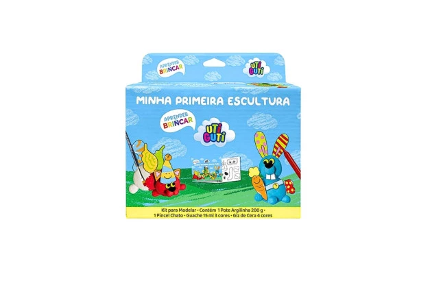 KIT MINHA PRIMEIRA ESCULTURA APRENDER E BRINCAR - UTIGUTI 600115