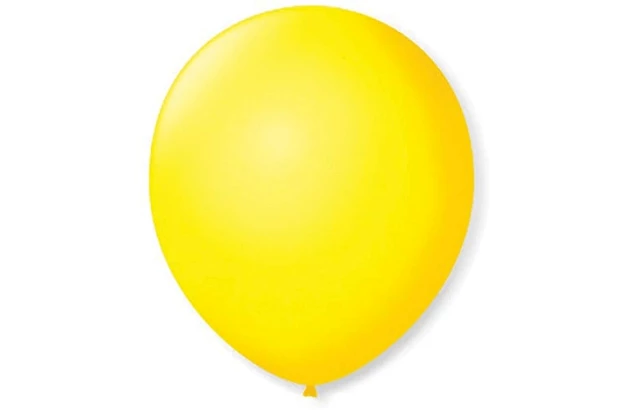 BALÃO LISO 7 POLEGADAS AMARELO CITRINO 50 UNDS SÃO ROQUE