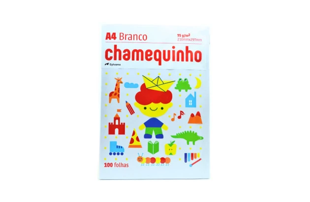 PAPEL SULFITE A4 BRANCO 75G COM 100 FOLHAS  CHAMEQUNHO – CHAMEX