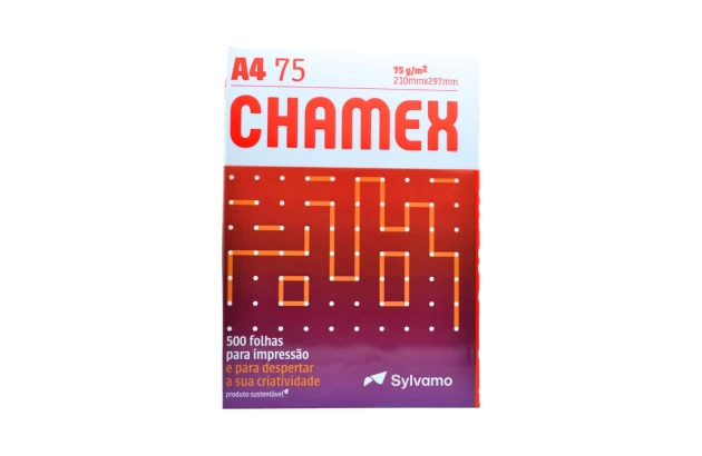 PAPEL SULFITE A4 BRANCO 75G /M² COM 500 FOLHAS 210X297 MM - RESMA CHAMEX