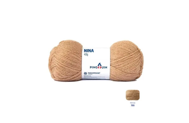NOVELO DE LA NINA 40G MARROM CLARO NINIVE 701 PINGOUIN