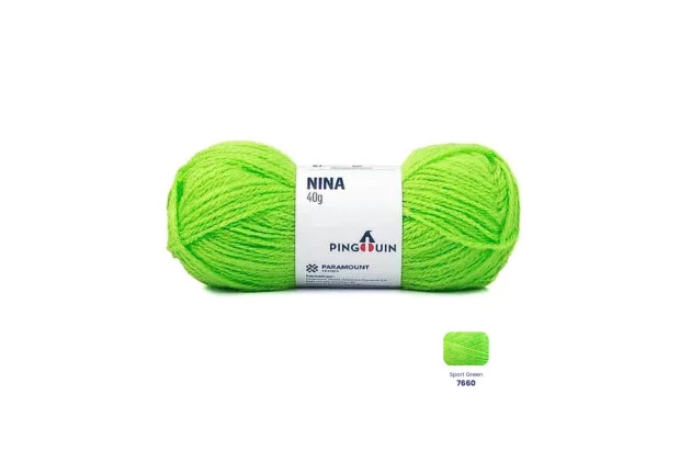 NOVELO DE LA NINA 40G VERDE LIMAO SPORT GREEN 7660 PINGOUIN