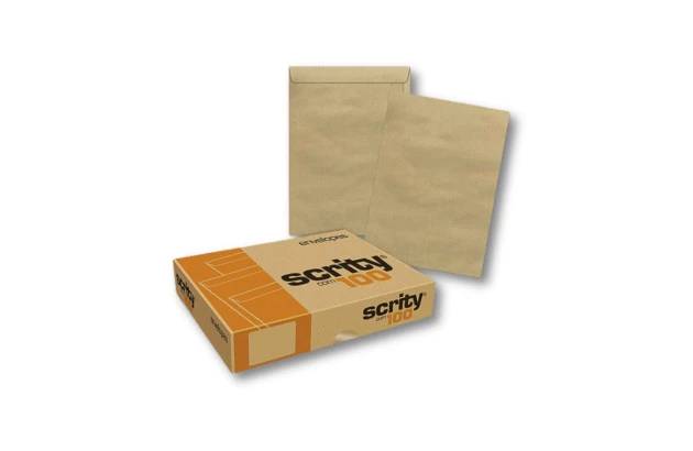 ENVELOPE SACO KRAFT NATURAL 240X340 80G CX 100 SCRITY - SKN334