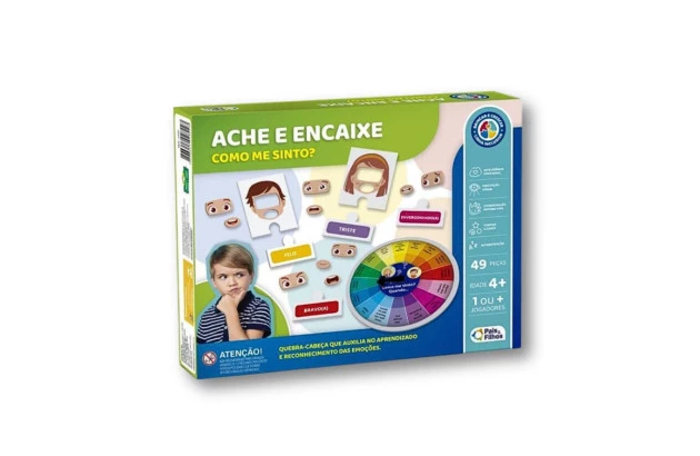 JOGO ACHE E ENCAIXE COMO ESTOU ME SENTINDO - LINHA INCLUSIVA PAIS E FILHOS 791903-1