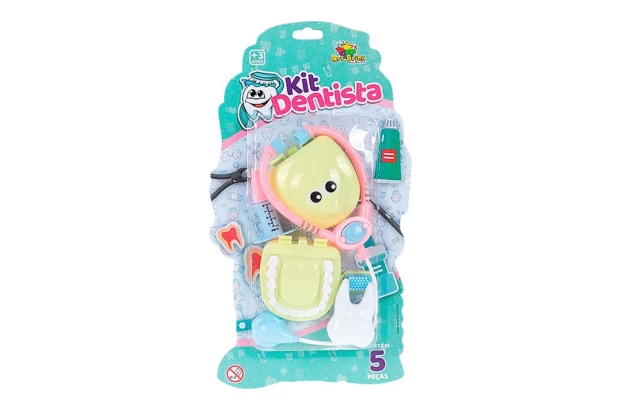 BRINQUEDO KIT DENTISTA GIRL 5 PEÇAS ART BRINK