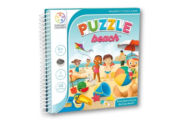 JOGO DESAFIO E RACÍOCINIO MAGNÉTICO | PUZZLE BEACH | MAGNETIC PUZZLE GAME - SMART GAMES