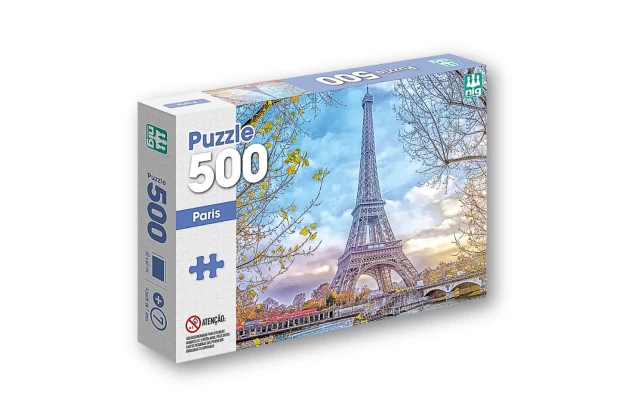 QUEBRA CABEÇA 500 PEÇAS PARIS | PUZZLE 500 PEÇAS PARIS 40X60 CM