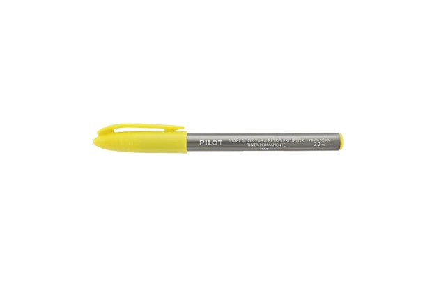 MARCADOR PARA RETRO PROJETOR 2.0 AMARELO PONTA MÉDIA PERMANENTE PILOT