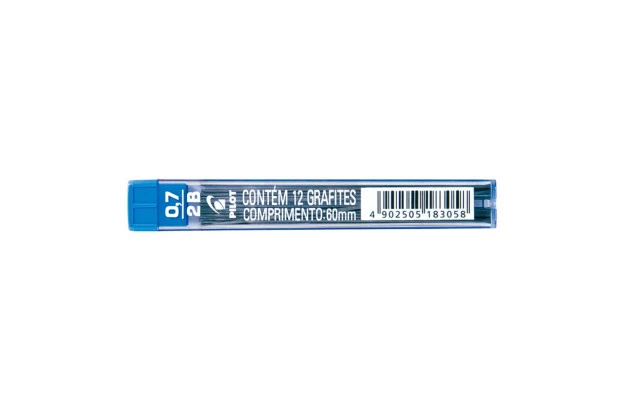 MINA DE GRAFITE 0.7 MM 2B COM 12 UNIDADES – PILOT
