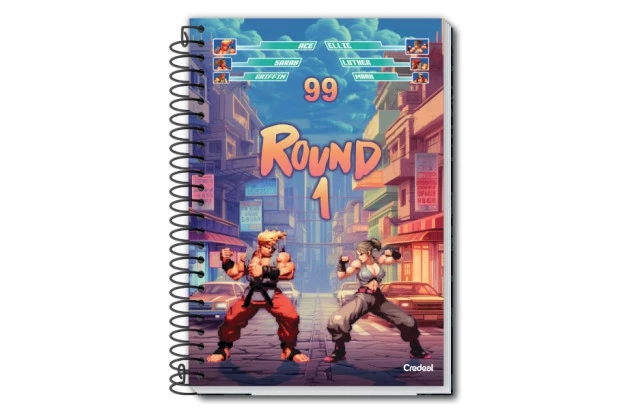 CADERNO CAPA DURA MY COLLECTION MASCULINO 16 MATERIAS CREDEAL