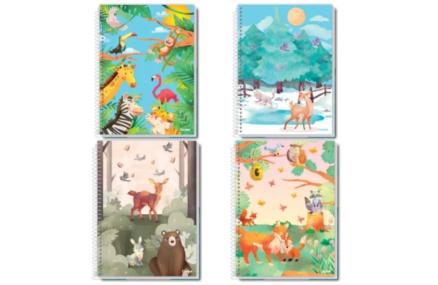 CADERNO CAPA DURA STATION COLORS 16 MATERIAS CREDEAL