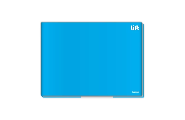 CADERNO DE DESENHO CAPA DURA BROCHURA LIFT AZUL CREDEAL