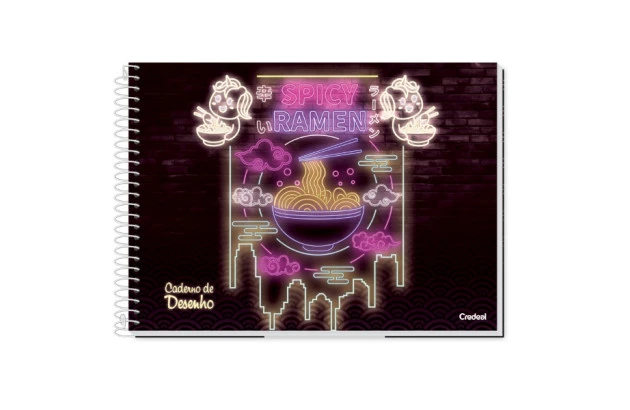 CADERNO DE DESENHO CAPA DURA MY COLLECTION FEMININO CREDEAL