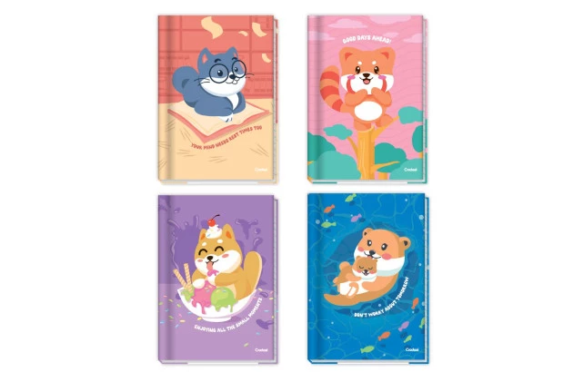 CADERNO UNIVERSITARIO COSTURADO CD 80F LALA PETS CREDEAL 274019