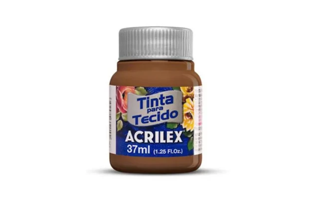 TINTA PARA TECIDO FOSCA 37ML MARROM 531 ACRILEX 4140