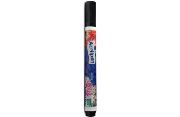 PINCEL MARCADOR PARA TECIDO ACRILPEN PRETO 520 ACRILEX 4412