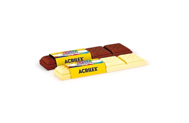 BORRACHA BARRA DE CHOCOLATE SORTIDA ACRILEX