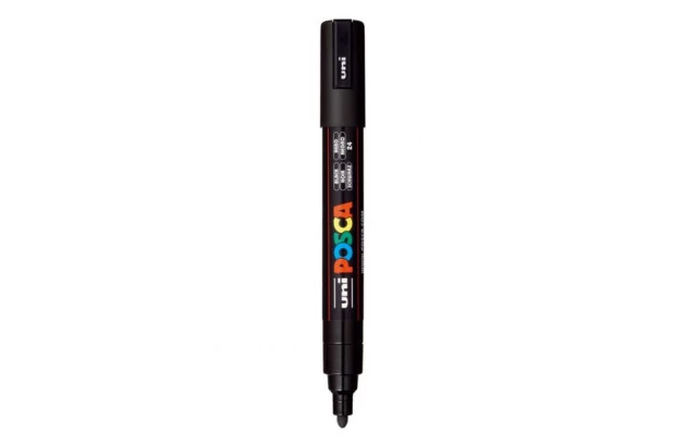 CANETA UNI POSCA PC-5M MEDIUM PRETA
