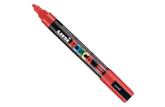 CANETA UNI POSCA PC-5M MEDIUM VERMELHA