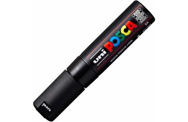 CANETA POSCA PC-7M 14.5 A 5.5 MM PRETA BULLET UNI-BALL