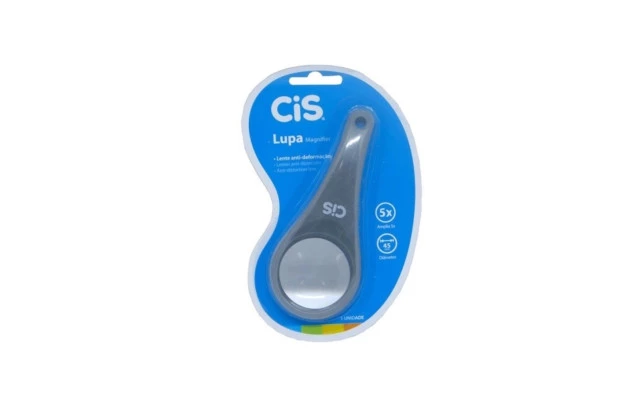 LUPA COM DIÂMETRO 45MM AMPLIA ATÉ 5X  | LENTE ANTI-DEFORMAÇÃO - CIS