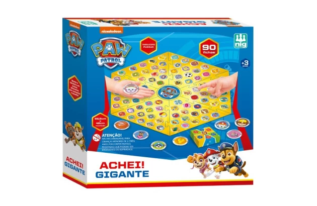 JOGO TABULEIRO PUZZLE ACHEI! PATRULHA CANINA PAW PATROL - GIGANTE