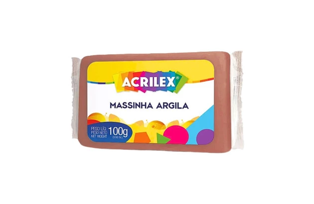 MASSINHA DE ARGILA TERRACOTA 100G ACRILEX 7210