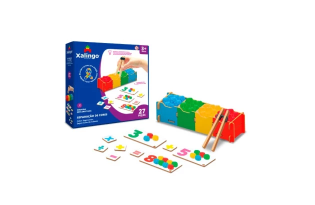 JOGO SEPARAÇÃO DE CORES XALINGO - LINHA INCLUSIVA