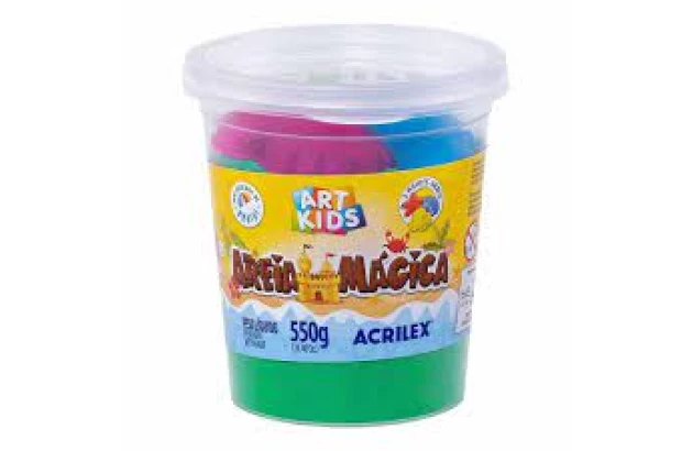 AREIA MAGICA ART KIDS 550G VERDE 101 ACRILEX