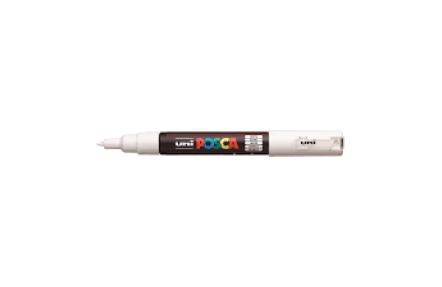 CANETA POSCA PC-1M 0.7MM BRANCA BULLET UNI-BALL
