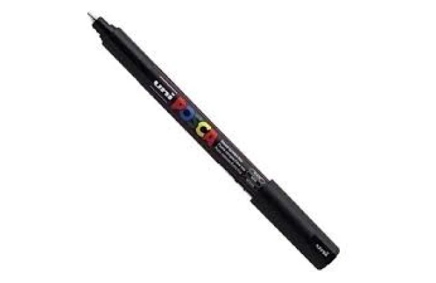 CANETA POSCA PC-1MR 0.7MM PRETA UNI-BALL