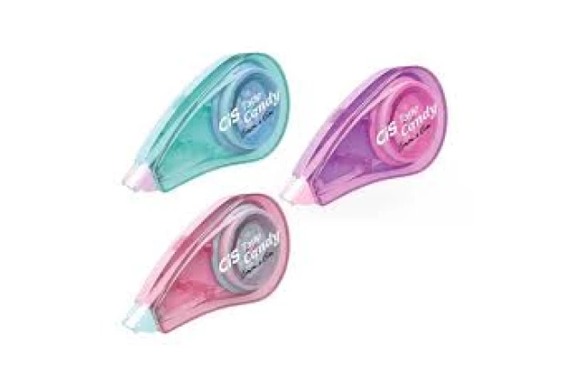 CORRETIVO FITA TAPE CANDY 5MM X 6M FORMATO ANATÔMICO SORTIDOS | CIS