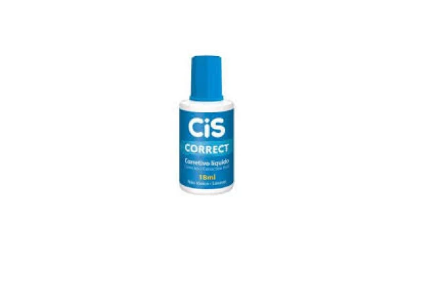 CORRETIVO LÍQUIDO 18ML CIS - BASE DE ÁGUA - LÁVAVEL | CIS