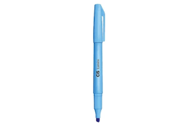 MARCA TEXTO LUMINI NEON AZUL PONTA CHANFRADA  COM TRAÇO 1 A 3.5 MM - CIS
