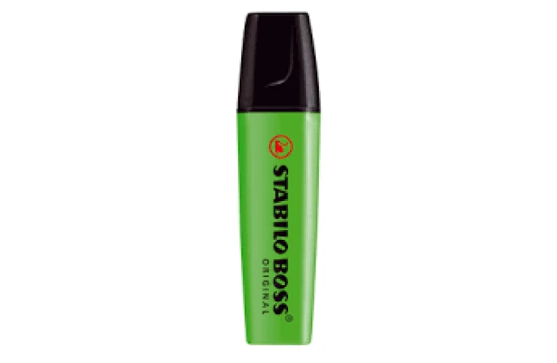 MARCA TEXTO STABILO BOSS VERDE CLARO 70/33 CHANFRADO TRAÇO 2 A 5MM CORES VIBRANTES