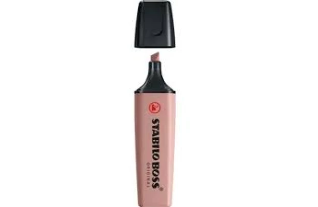 MARCA TEXTO STABILO NATURE COLORS UMBER 70/165 CHANFRADO TRAÇO 2 A 5MM CORES VIBRANTES