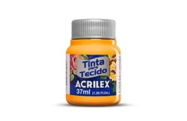 TINTA PARA TECIDO FOSCA 37ML TANGERINA 801 ACRILEX 4140